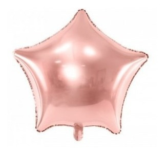 Set Globos Metalizados Confeti Rosa Oro Gold X42 Unidades