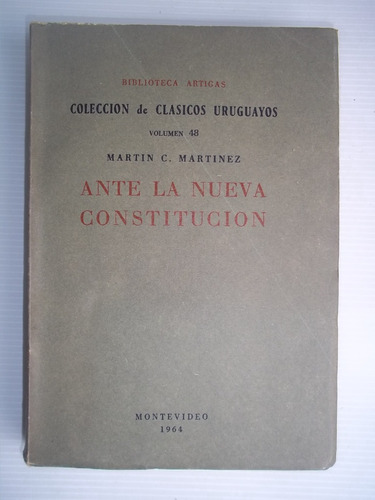 Ante La Nueva Constitución Martin C Martínez Unico Dueño