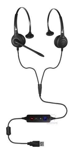 Headset Usb Fp350 Kit De Monitoramento Call Center Suporte