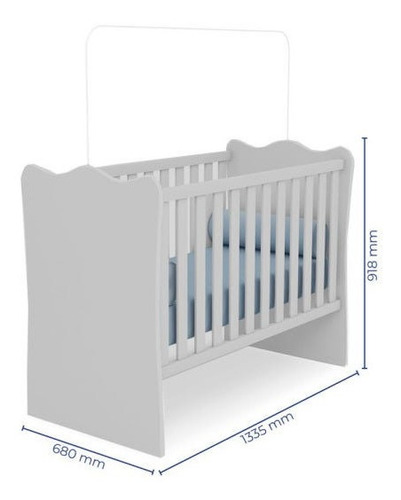 Quarto Bebê Com Berço E Cômoda Alegria Baby Branco Rosa