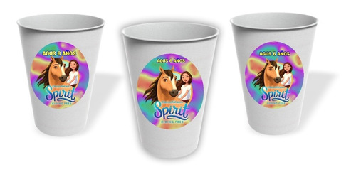 Vasos Spirit Cumpleaños Personalizado Pack X10