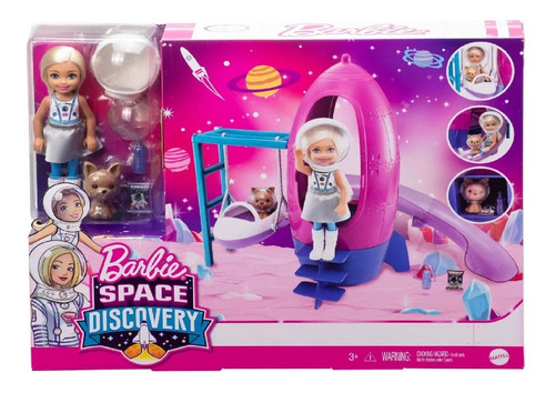 Muñeca Barbie Space Discovery Chelsea Juego Rocketship