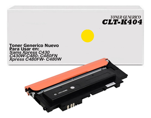 Toner Generico Para Samsung Clt- 404 | C430w C480w C480fw