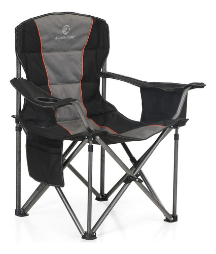 Let's Camp Silla De Camping Plegable De Gran Tamao Con Relle