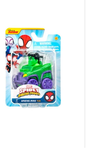 Spiderman Spidey Amazing Friend Mini Vehículo Hulk Juguete
