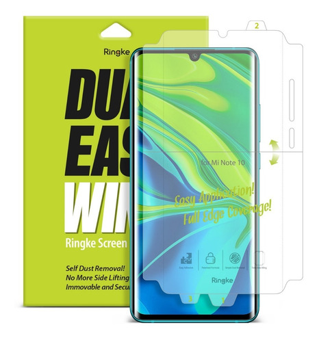 Imagen 5 de 10 de Film Dual Easy Xiaomi Mi Note 10/ 10 Pro Ringke Pack X2