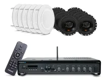 Comprar Kit Som Ambiente Frahm 3700 + 6 Jbl Para Lojas Supermercados