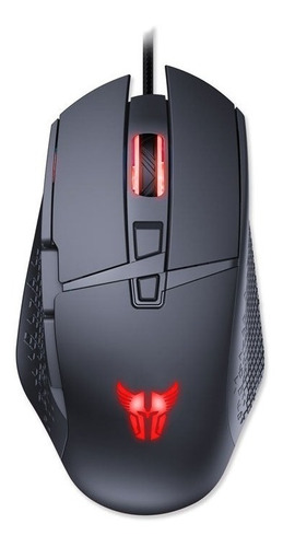 Mouse Gaming Alámbrico 7200 Dpi Negro Con Rojo Argom Tech