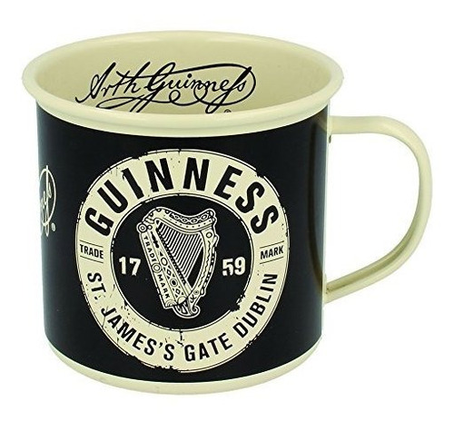 Tazas Cerveza Taza De Esmalte Guinness Con Etiqueta De St 'j