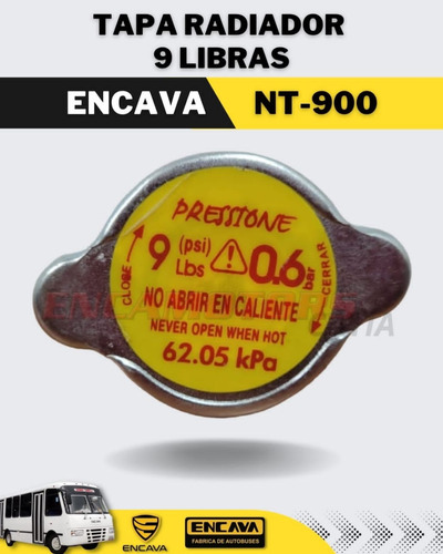 Tapa Radiador 9 Libras Encava Nt -900