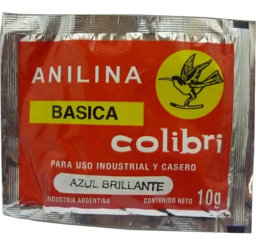 Anilina Basica Colibri X 10 X 100 X 250 X 1000 Grs
