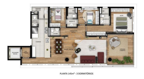 Apartamento Com 3 Dormitório(s) Localizado(a) No Bairro Jardim Paulista Em São Paulo / São Paulo - 4375:908514