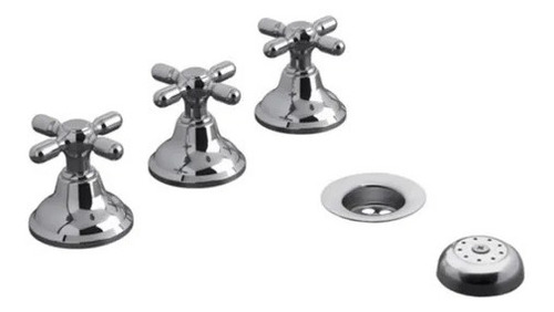 Imagen 6 de 9 de Griferia De Baño Fv Newport Plus 295/b2p Bidet Cromado