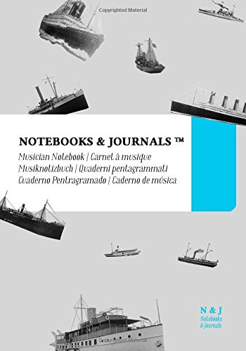 Cuaderno De Musica Notebooks & Journals Buques -coleccion Vi