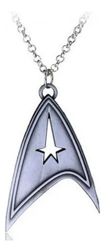 Star Trek - Collar Logo Spock Enterprise Plateado