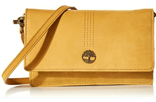 Timberland Bolso Bandolera De Piel Rfid, Trigo (nubuck), Color Trigo (nubuck)