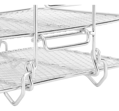 Freidora De 3 Niveles Para Hornear De Acero Inoxidable, Apil