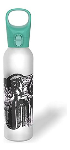 Botella De Agua De Vidrio Pyrex 17.5 Oz  Cambia De Color