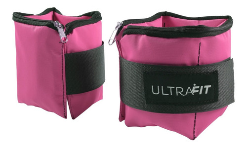 Imagen 3 de 8 de Tobilleras Ultrafit De 1 Kg C/u Regulable Relleno Granalla