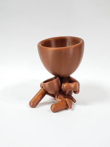 Vaso Dia Das Mães E Filho Quarto Bebê Mamadeira Suculentas Cor BRONZE