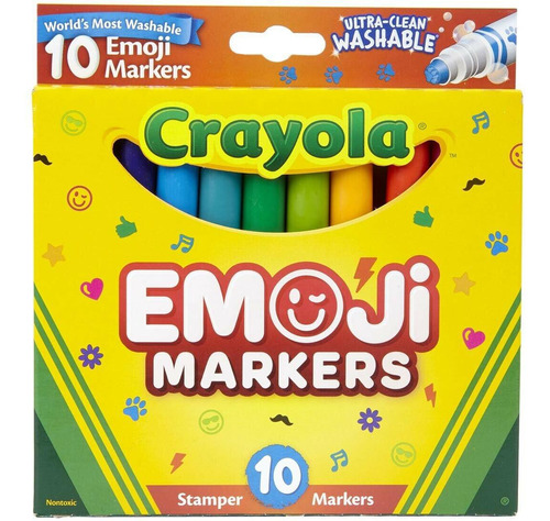 Crayola Canetinhas Carimbos Emoji Laváveis