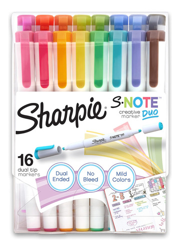 Marcadores Creativos Sharpie S-note Duo De Doble Punta, Resa