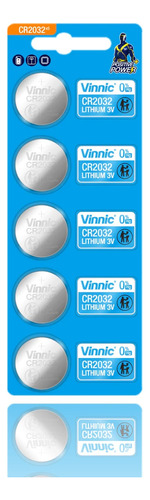 100 Pilas Boton Cr2032 Vinnic Blister Litio Distribuidora