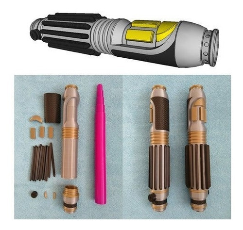Imagem 1 de 3 de Sabre De Luz Star War - Mace Windu's - Com Lâmina Retrátil