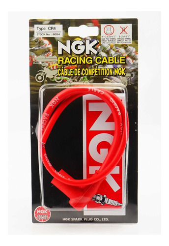 Cable Ngk De Bujia Moto De Competencia / Cable De Alta 50 Cm