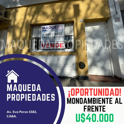 Monoambiente Al Frente En Planta Baja ¡ Oportunidad !