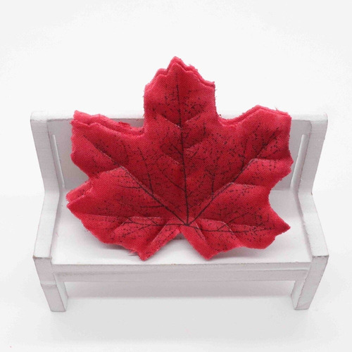 Imagem 3 de 5 de Kit De Folhas Artificiais Maple Plátano Canadenses 150fls