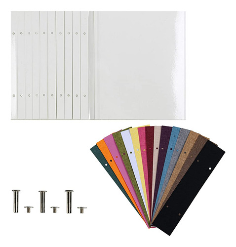 Potricher Photo Album Self Adhesive Scrapbook Refill Pages P