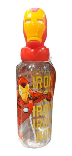 Vaso / Botella Plástico 560ml Ironman Avenger Marvel Oficial