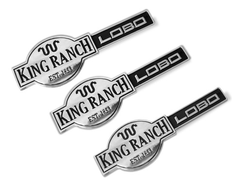 Kit De Emblemas Laterales Y Tapa Ford Lobo King Ranch 04-12