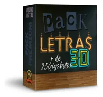 Comprar Pack Letras 3d - Png Su002F Fundo Para Canvas E Outros Softwares