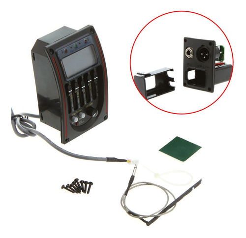 Eq Ecualizador De Guitarra Lcd De 5 Bandas, Pastilla Acústic