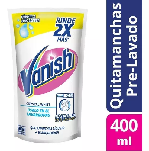 Vanish Quitamanchas + Blanqueador Concentrado Repuesto 400ml