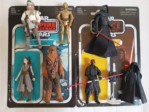 Coleção Star Wars Kenner Hasbro (kylo Ren, Rey, Darth Maul