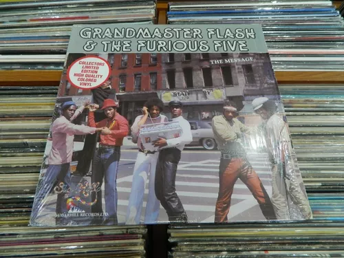 Grandmaster Flash & The Furious Five - The Message Platinum LP Limited  Signature Edition Custom Frame