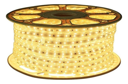 Manguera Led Plana 25m Luz Blanca Exteriores 15 Pz Mayoreo