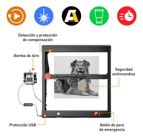 Máquina Láser Algolaser Delta 22w Rotativo Yrr Corte Vasos