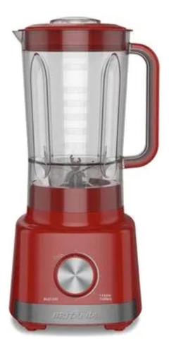 Liquidificador Blq1280v Pro Maxx 6 2,7l 1150w Vermelho Britânia 110v