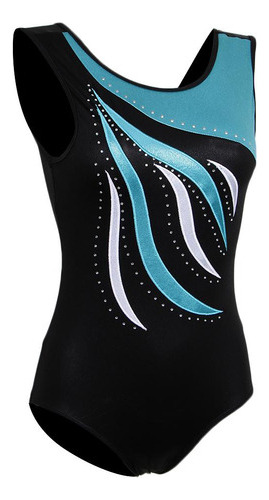 Maillot De Gimnasia Artística Leotardo De 7-8 Años Azul