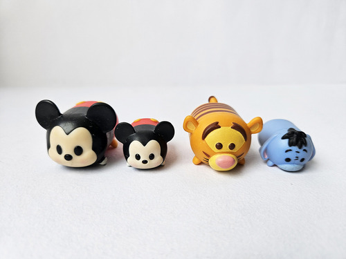 Cuatro Mini Tsum Tsum 3 Cm Disney Mickey Mouse Tigger E Igor (Usado)