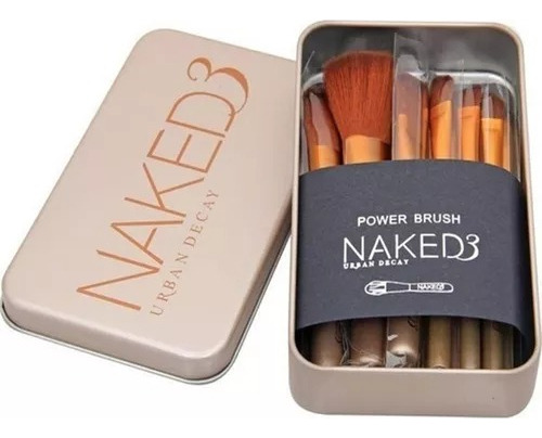 Brochas Para Maquillaje Naked 3 Color Marrón