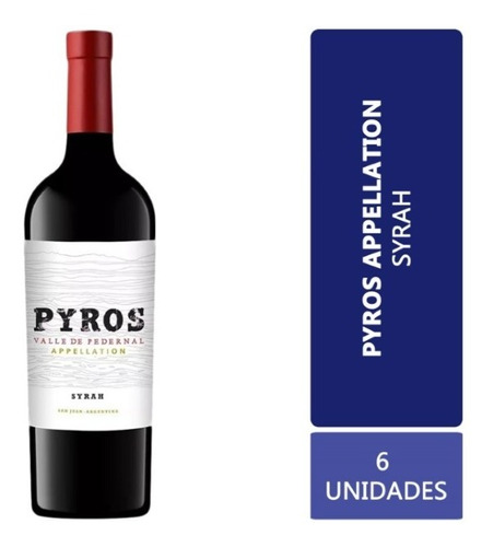 Vino Pyros Appellation Syrah Caja X 6 X 750ml.