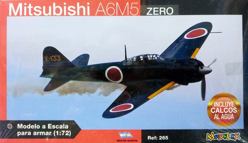 Imagen 1 de 2 de Mitsubishi A6m5 Escala 1/72 Modelex 265