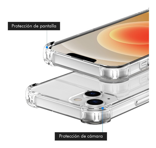 Imagen 8 de 10 de Funda Antishock Compatible iPhone 13 - Bordes Reforzados