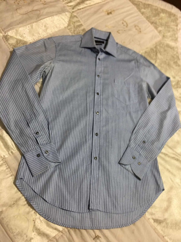 Zara Man Camisa Casual Para Caballero Talla 36 Azul Cielo