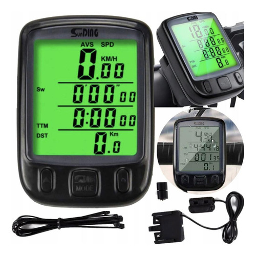 Ciclocomputador Bicicleta Controle Quilometragem E Luz
